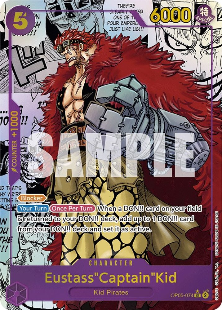 Eustass"Captain"Kid [Alternate Art Manga] OP05-074 One Piece Card Game