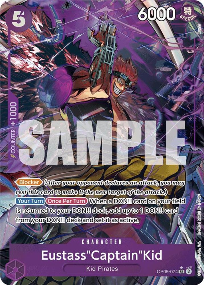 Eustass"Captain"Kid [Alternate Art PRB01] OP05-074 One Piece Card Game