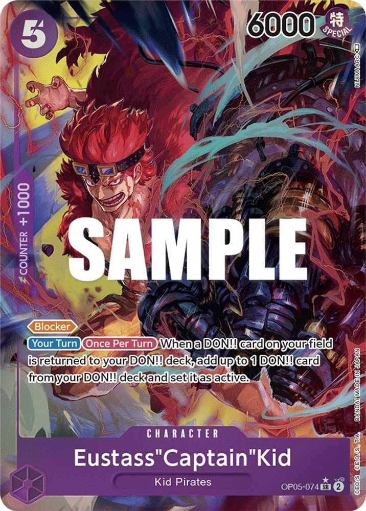 Eustass"Captain"Kid [Alternate Art] OP05-074 One Piece Card Game