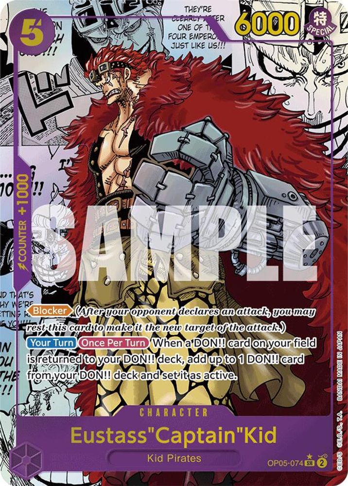 Eustass"Captain"Kid [Manga PRB01] OP05-074 One Piece Card Game