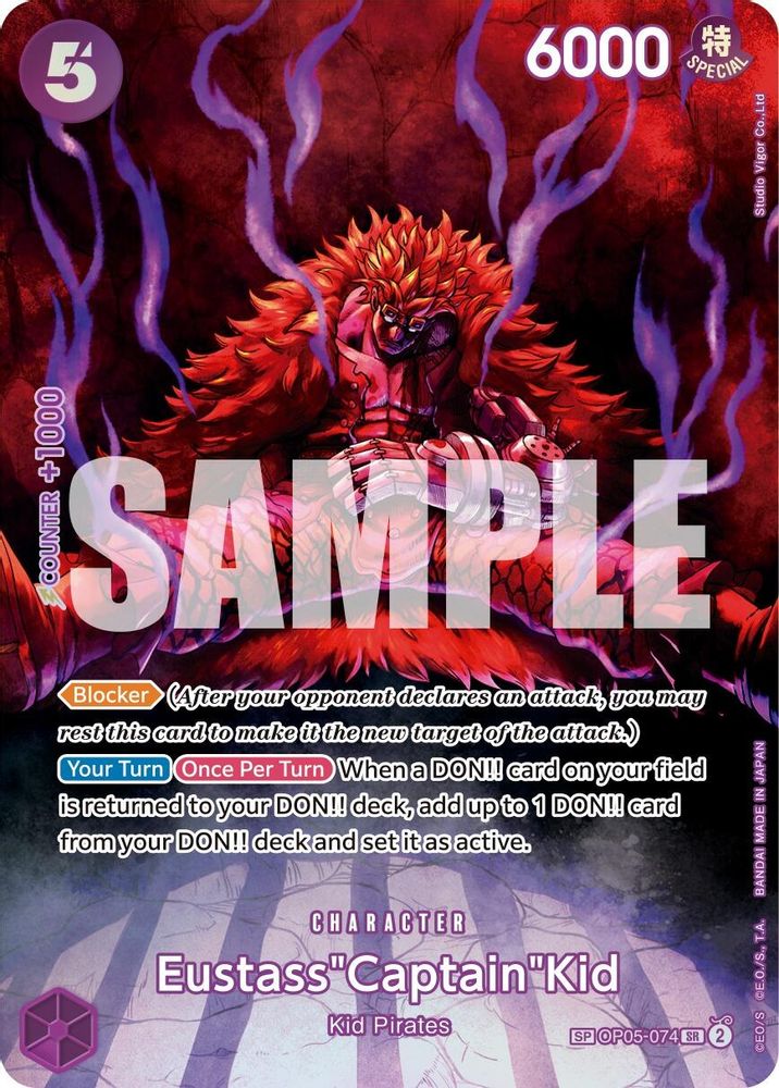 Eustass"Captain"Kid [SP] OP05-074 One Piece Card Game