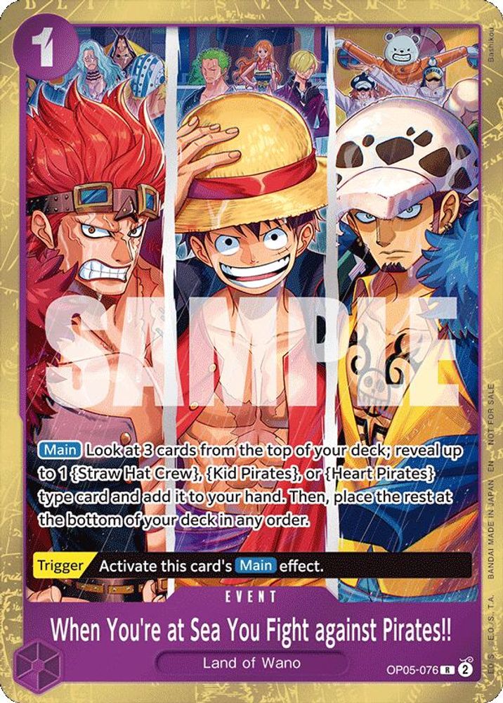 When You're at Sea You Fight against Pirates!! [Winner] OP05-076 One Piece Card Game