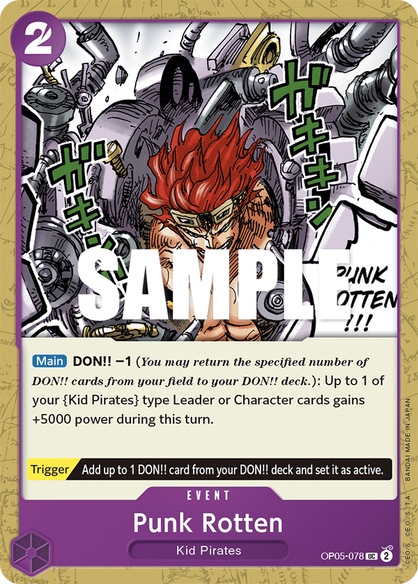 Punk Rotten OP05-078 One Piece Card Game