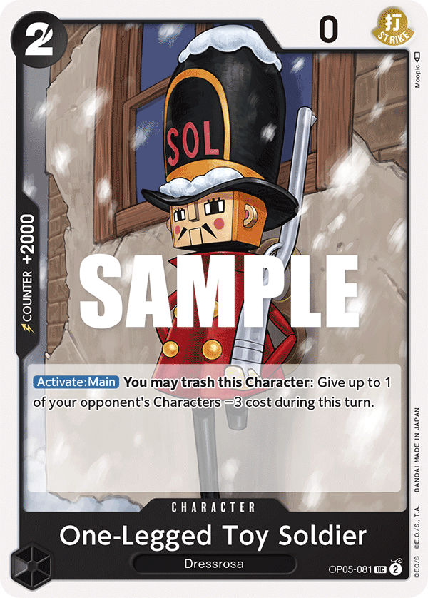 One-Legged Toy Soldier [Full Art PRB01] JP OP05-081 One Piece Card Game