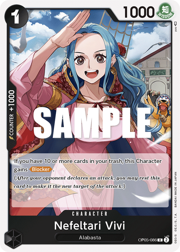 Nefeltari Vivi OP05-086 One Piece Card Game