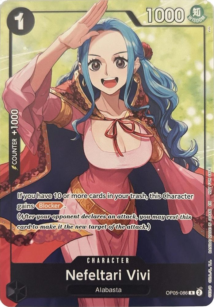 Nefeltari Vivi [Welcome Pack Vol. 2] OP05-086 One Piece Card Game