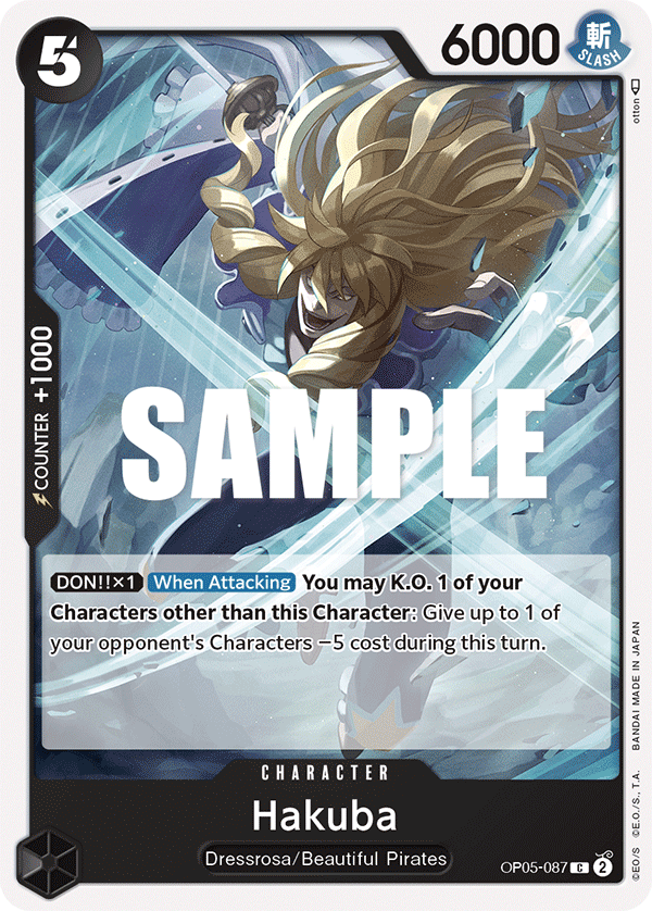 Hakuba OP05-087 One Piece Card Game