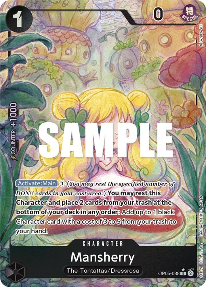 Mansherry [Alternate Art] OP05-088 One Piece Card Game