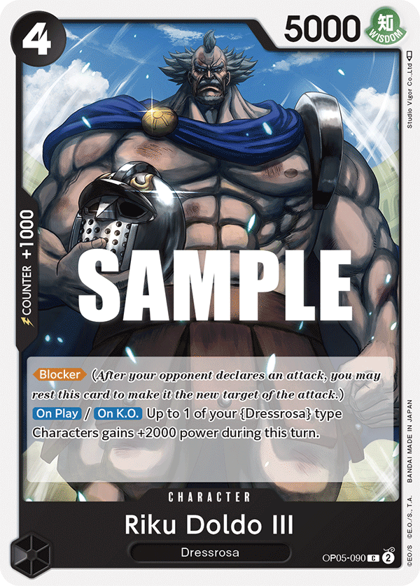 Riku Doldo III OP05-090 One Piece Card Game