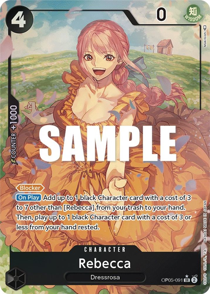 Rebecca [Alternate Art] OP05-091 One Piece Card Game