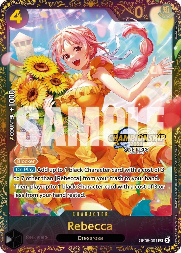 Rebecca [Championship 2024] OP05-091 One Piece Card Game