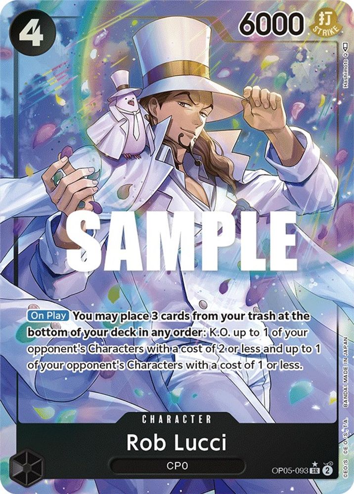 Rob Lucci [Alternate Art] OP05-093 One Piece Card Game
