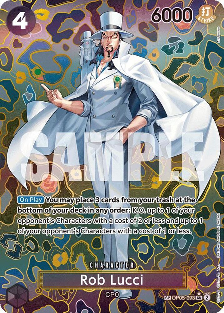 Rob Lucci [SP Foil] OP05-093 One Piece Card Game