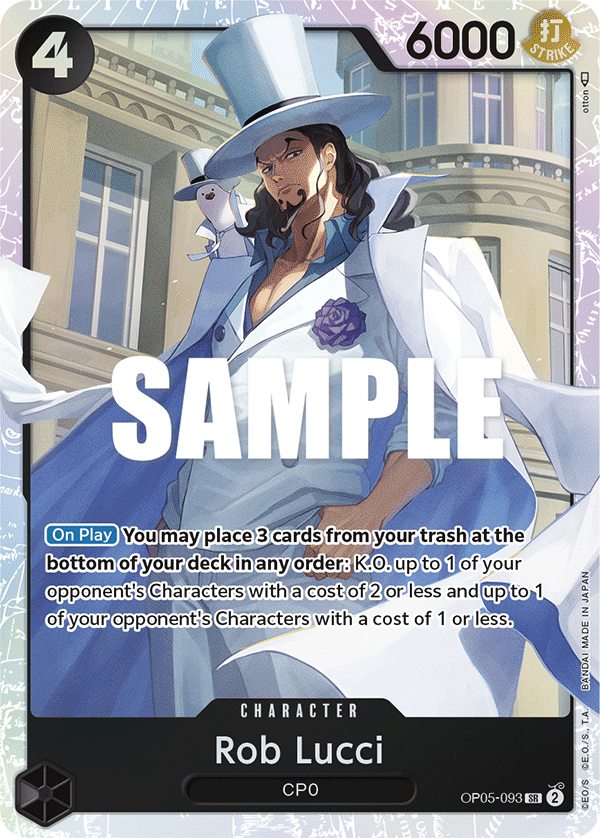 Rob Lucci [Storage Box Set] JP OP05-093 One Piece Card Game