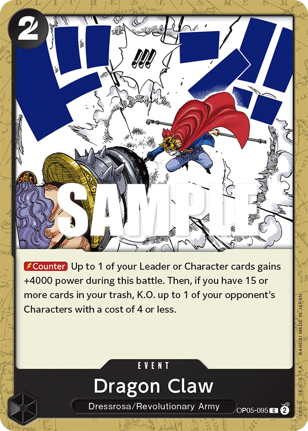 Dragon Claw OP05-095 One Piece Card Game