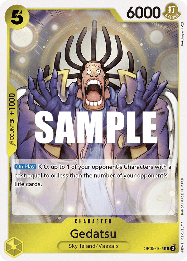 Gedatsu [Alternate Art] JP OP05-102 One Piece Card Game