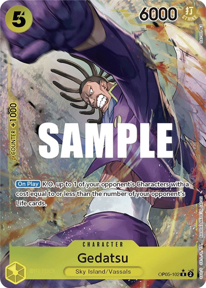 Gedatsu [Alternate Art] OP05-102 One Piece Card Game