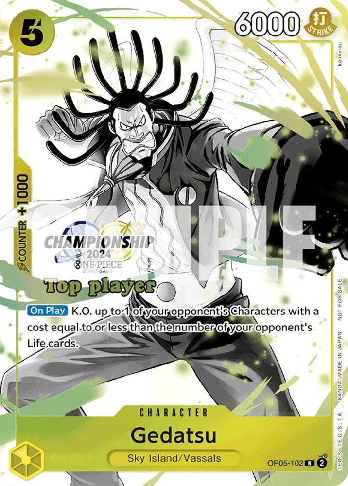 Gedatsu [Championship 2024 Top Player] OP05-102 One Piece Card Game