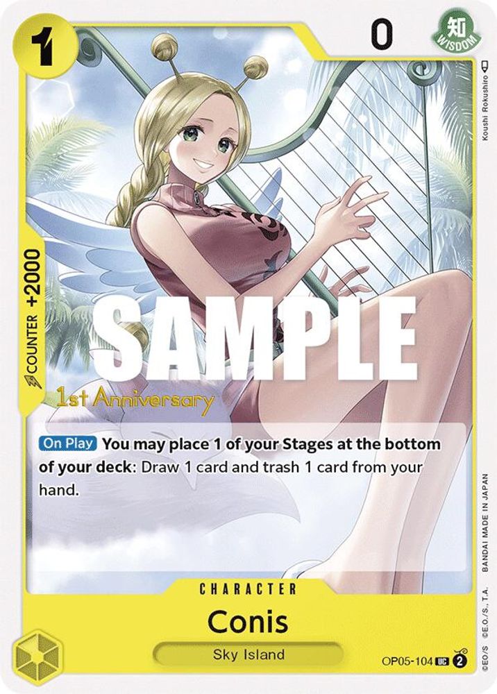 Conis [1st Anniversary] OP05-104 One Piece Card Game