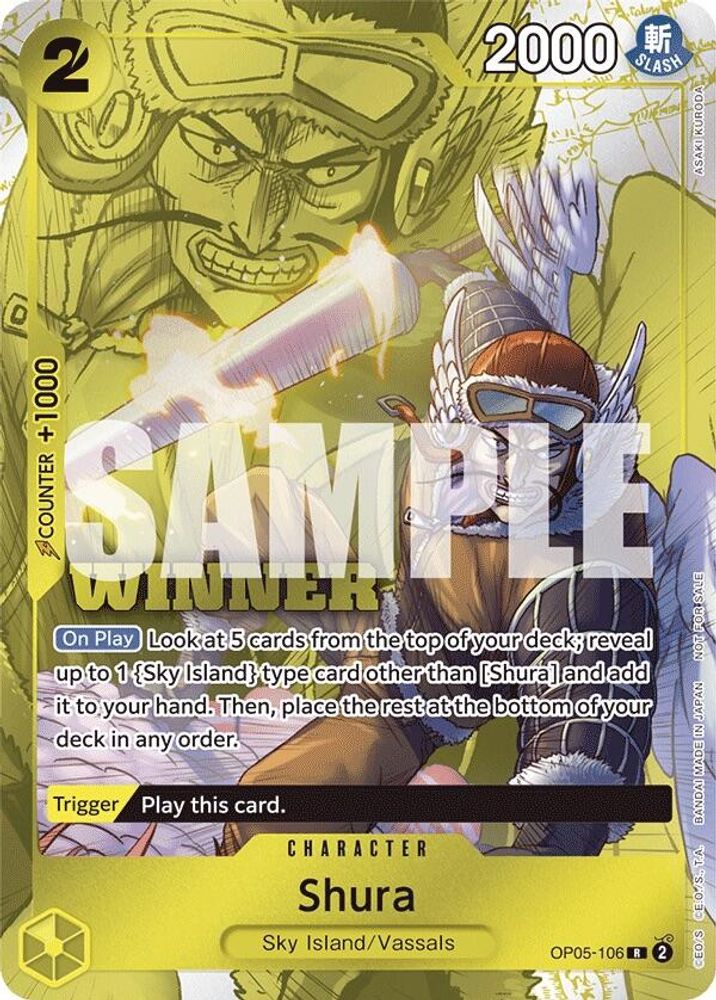 Shura [Winner] OP05-106 One Piece Card Game