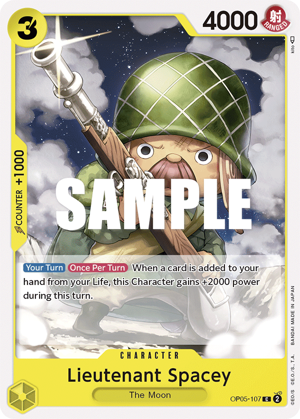 Lieutenant Spacey OP05-107 One Piece Card Game