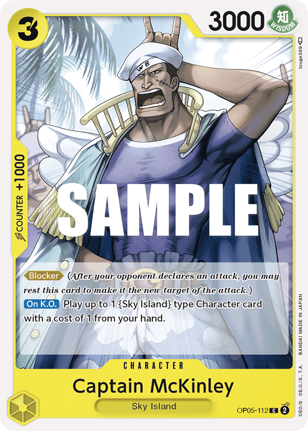 Captain McKinley OP05-112 One Piece Card Game