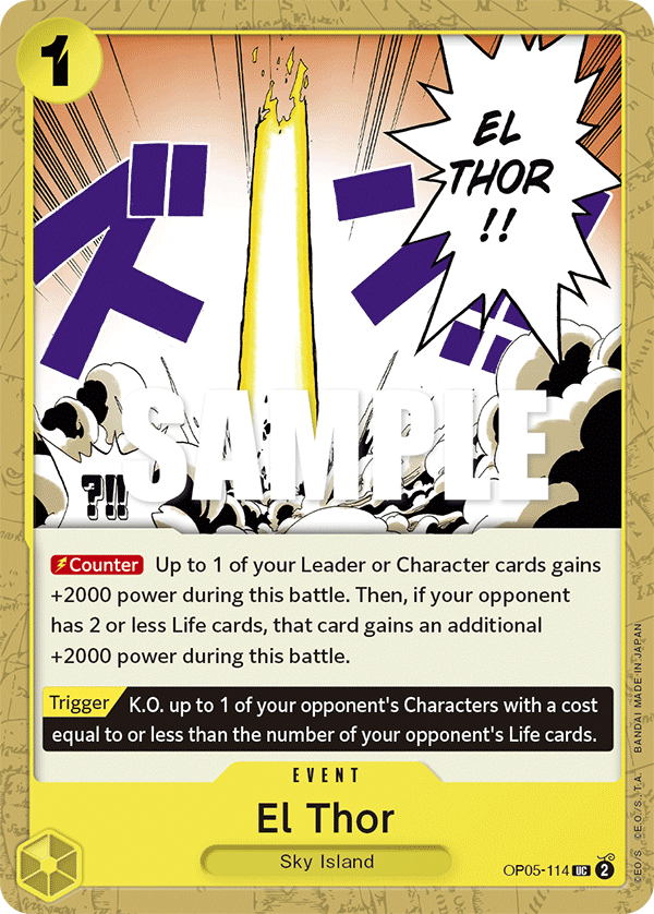 El Thor OP05-114 One Piece Card Game