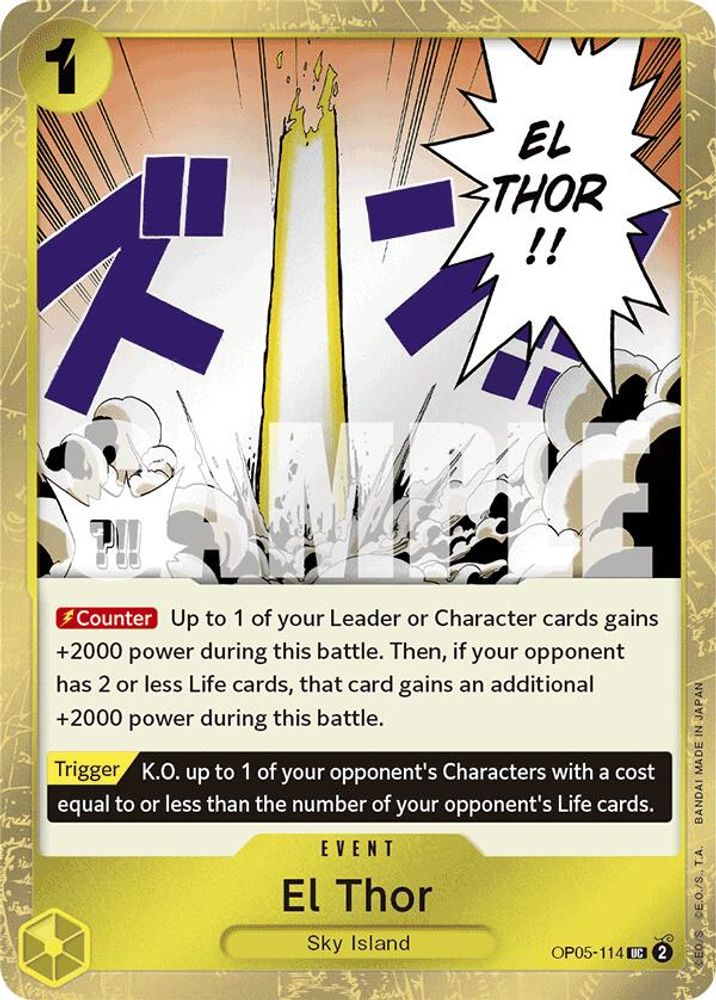 El Thor [Jolly Roger PRB01] OP05-114 One Piece Card Game
