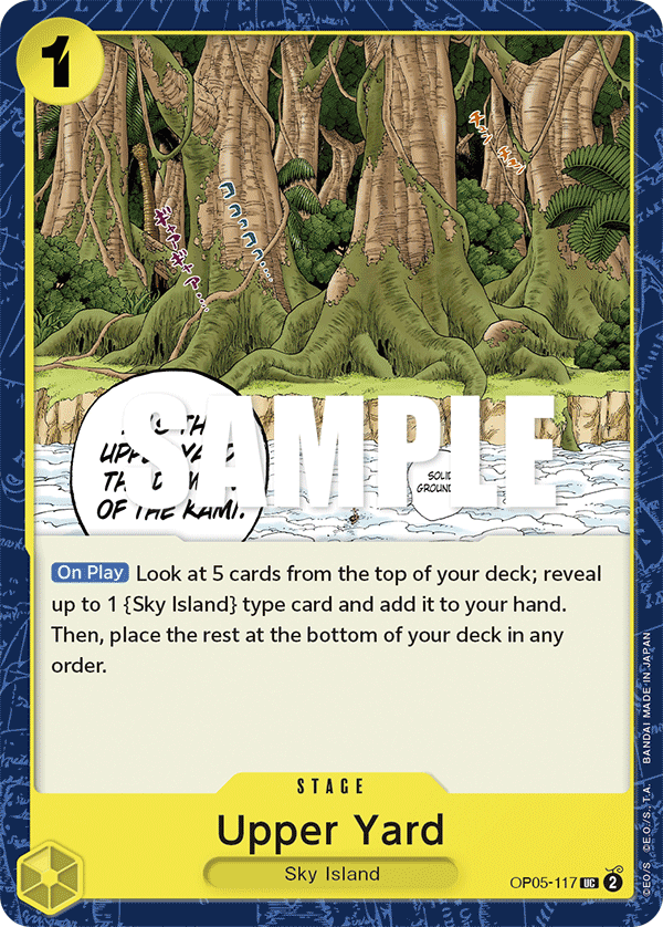 Upper Yard [1st Anniversary] OP05-117 One Piece Card Game