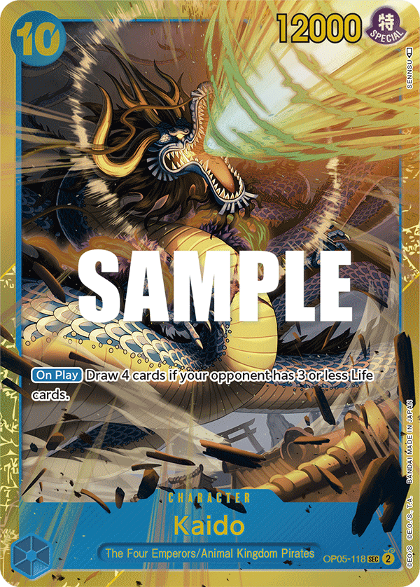 Kaido OP05-118 One Piece Card Game