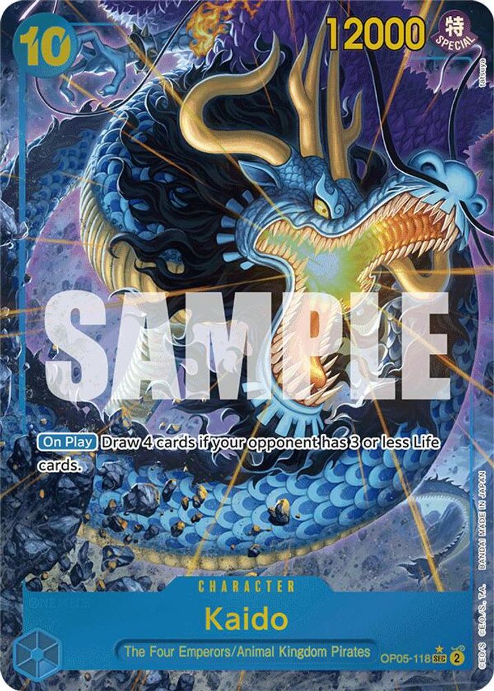 Kaido [Alternate Art PRB01] OP05-118 One Piece Card Game