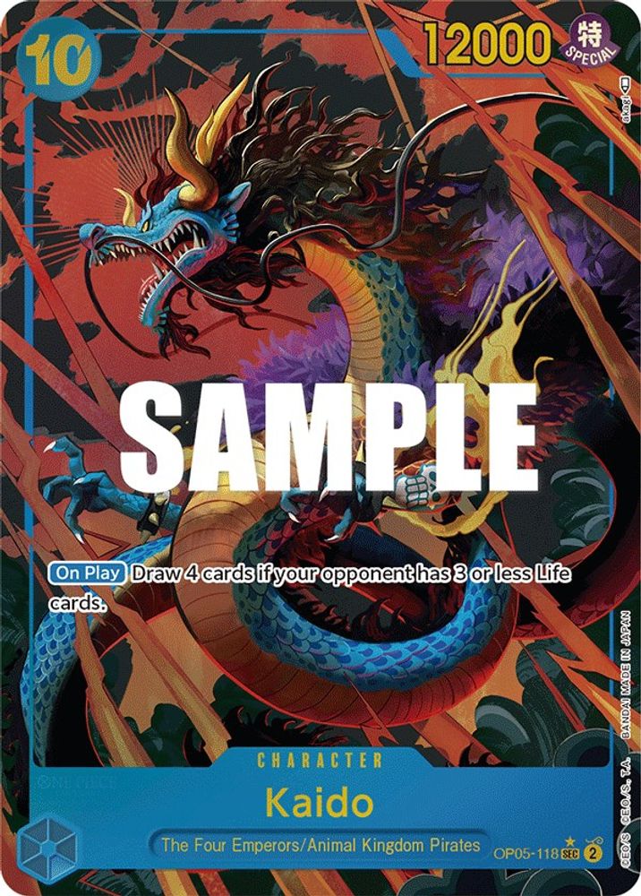 Kaido [Alternate Art] OP05-118 One Piece Card Game
