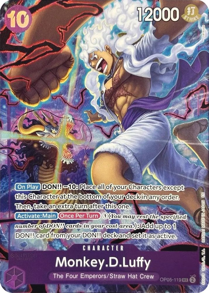 Monkey.D.Luffy [2nd Anniversary] OP05-119 One Piece Card Game