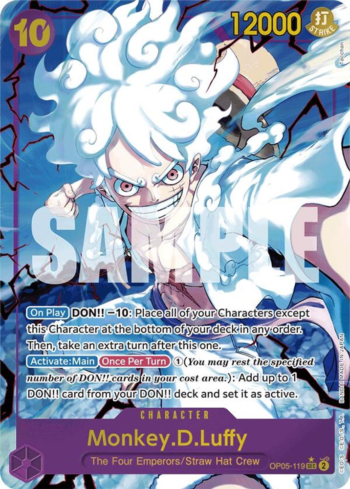 Monkey.D.Luffy [Alternate Art PRB01] OP05-119 One Piece Card Game