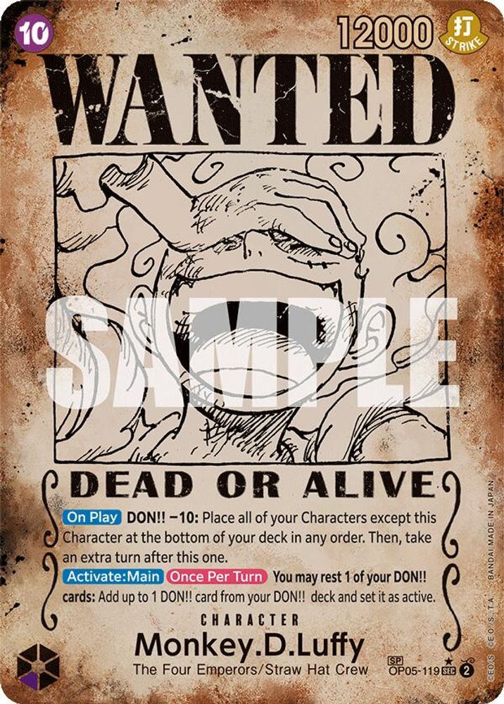 Monkey.D.Luffy [Wanted] OP05-119 One Piece Card Game