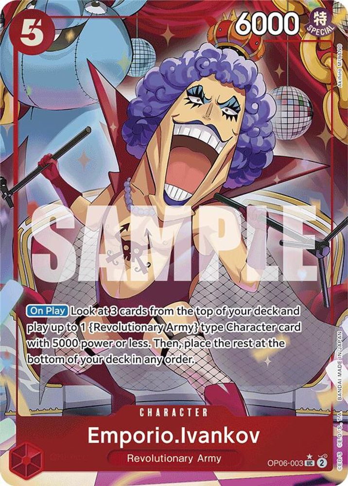 Emporio.Ivankov [Full Art PRB01] OP06-003 One Piece Card Game