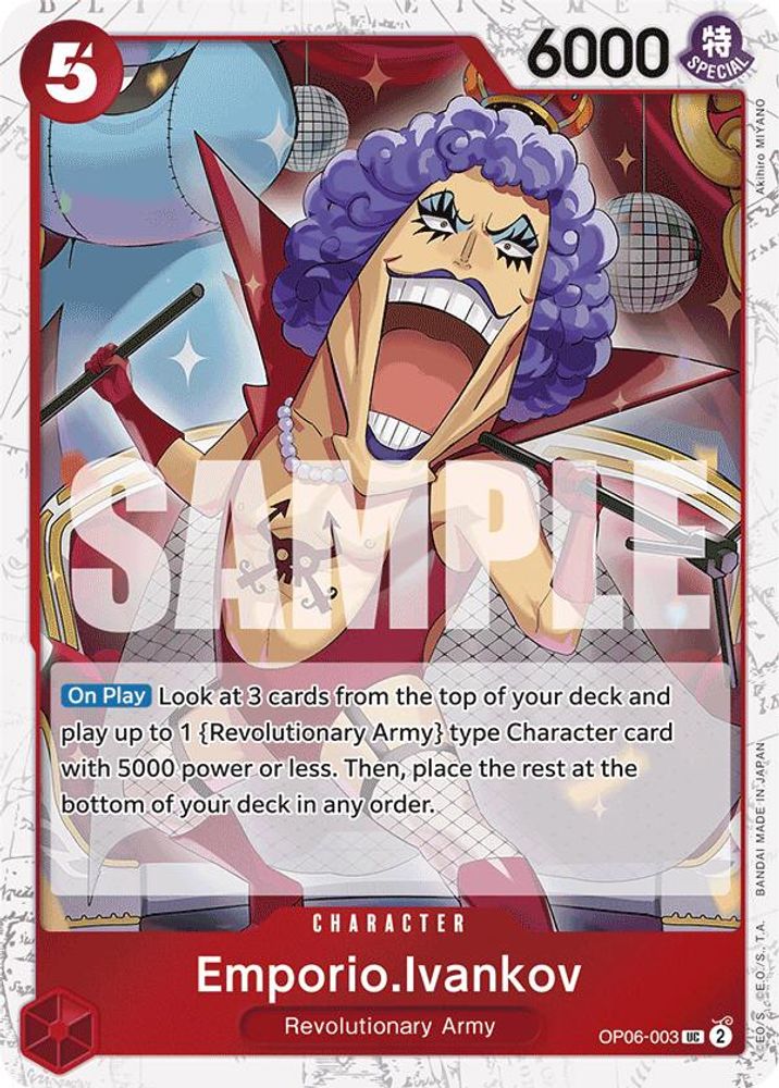 Emporio.Ivankov [Jolly Roger PRB01] OP06-003 One Piece Card Game