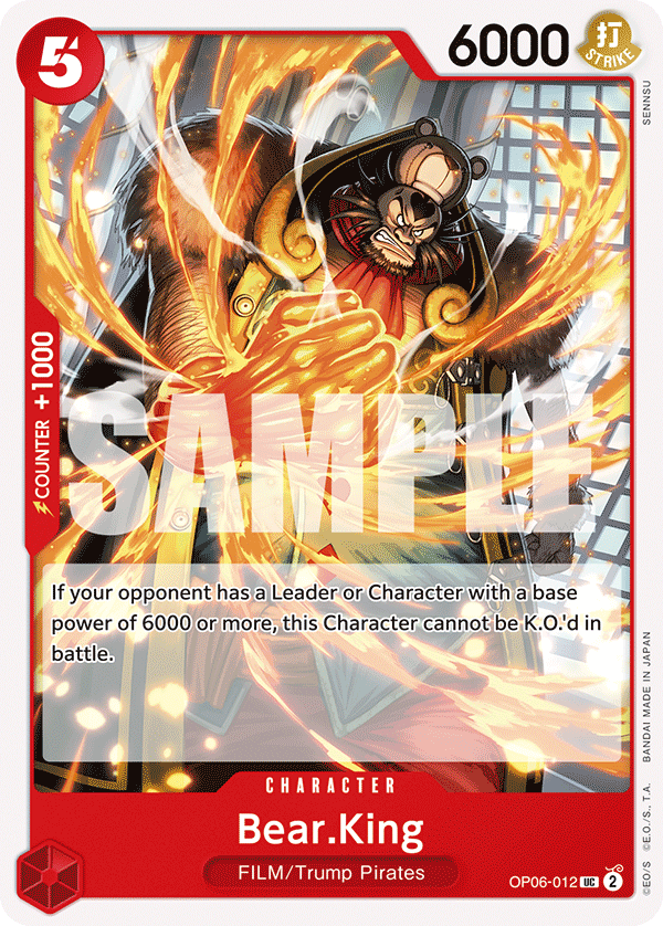 Bear.King OP06-012 One Piece Card Game