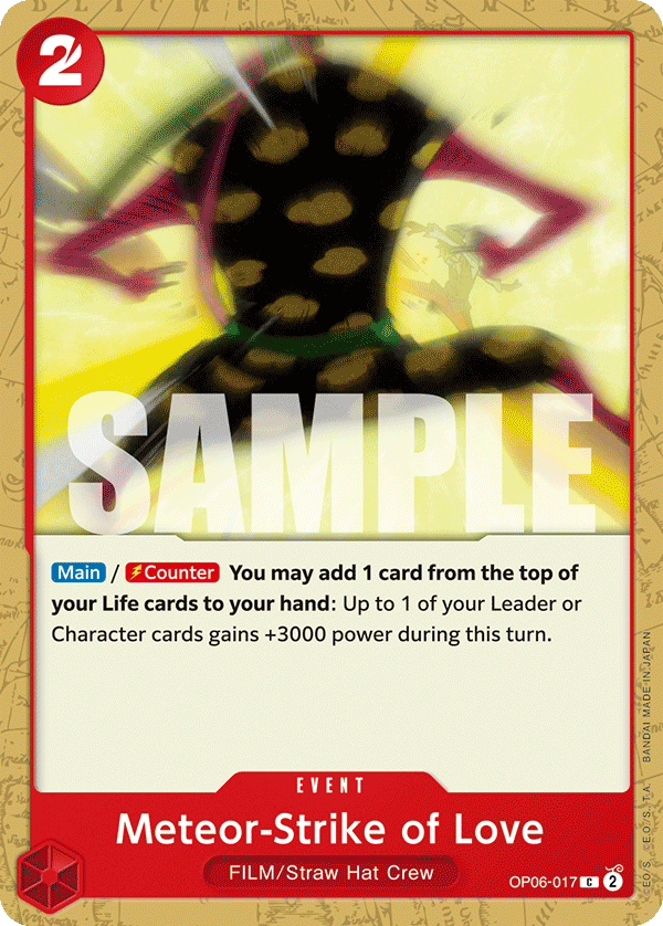 Meteor-Strike of Love OP06-017 One Piece Card Game