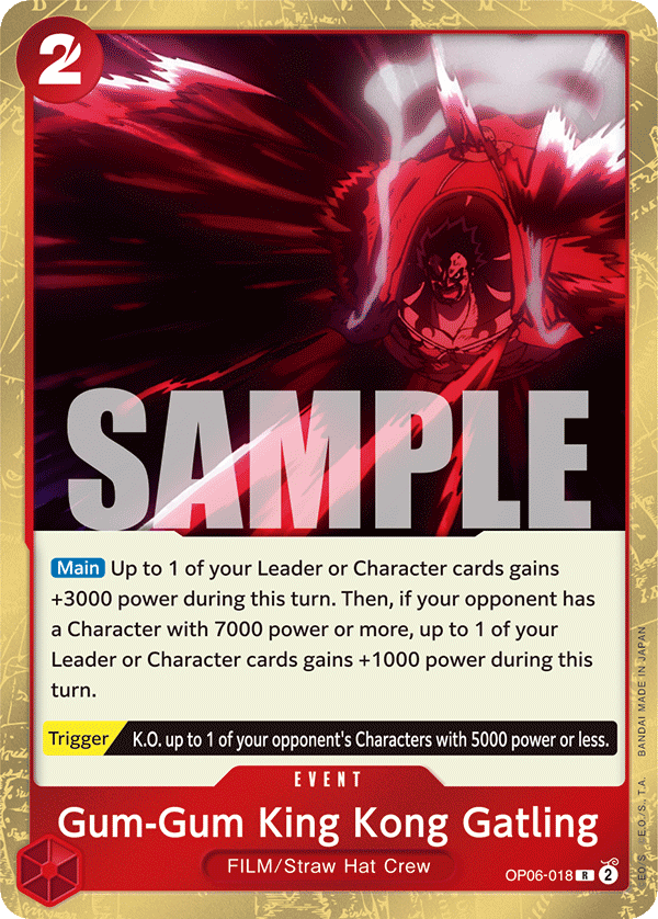 Gum-Gum King Kong Gatling [Luffy Deck] OP06-018 One Piece Card Game