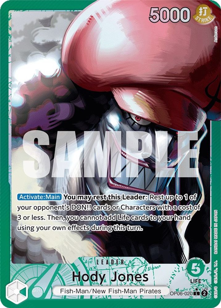 Hody Jones [Alternate Art] OP06-020 One Piece Card Game
