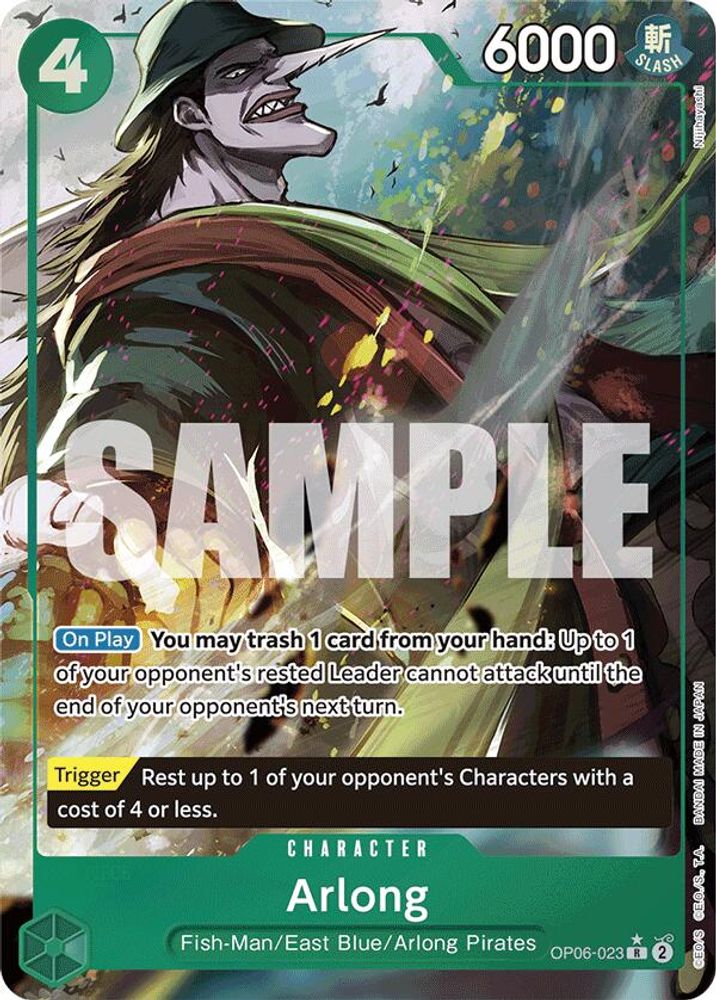 Arlong [Full Art PRB01] OP06-023 One Piece Card Game