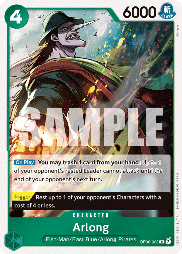 Arlong [PRB01] JP OP06-023 One Piece Card Game