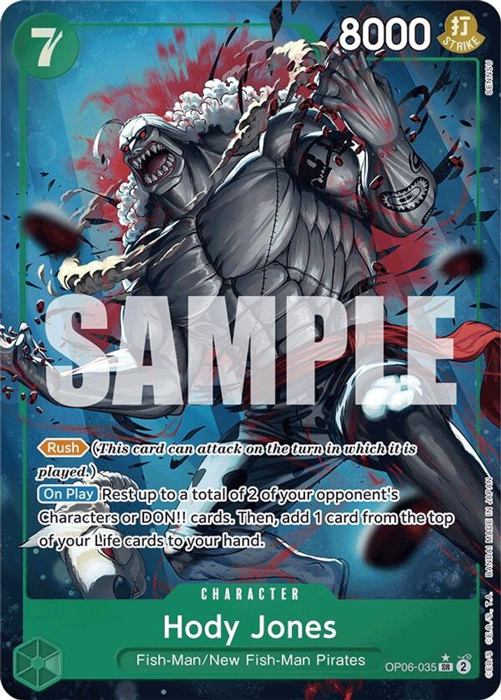 Hody Jones [Alternate Art PRB01] OP06-035 One Piece Card Game
