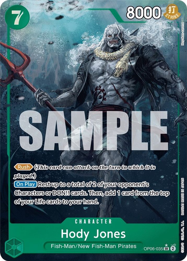 Hody Jones [Alternate Art] OP06-035 One Piece Card Game