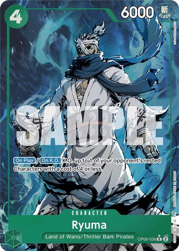 Ryuma [Alternate Art PRB01] OP06-036 One Piece Card Game