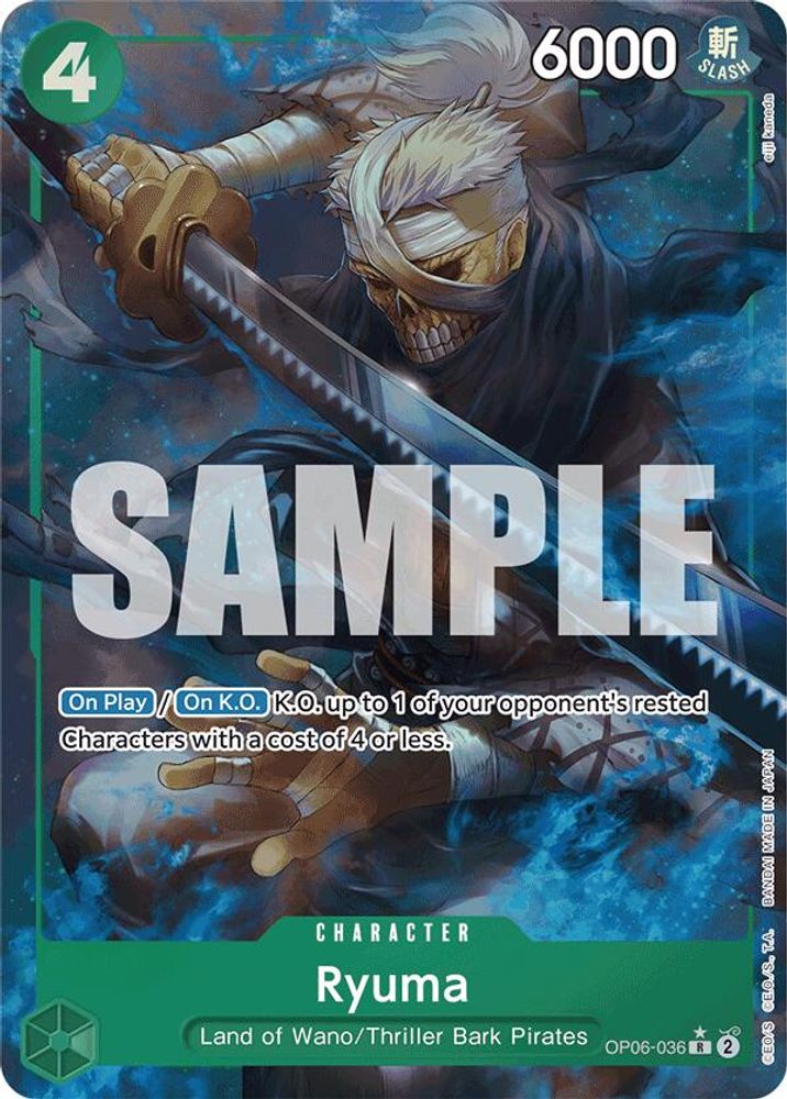 Ryuma [Full Art PRB01] OP06-036 One Piece Card Game