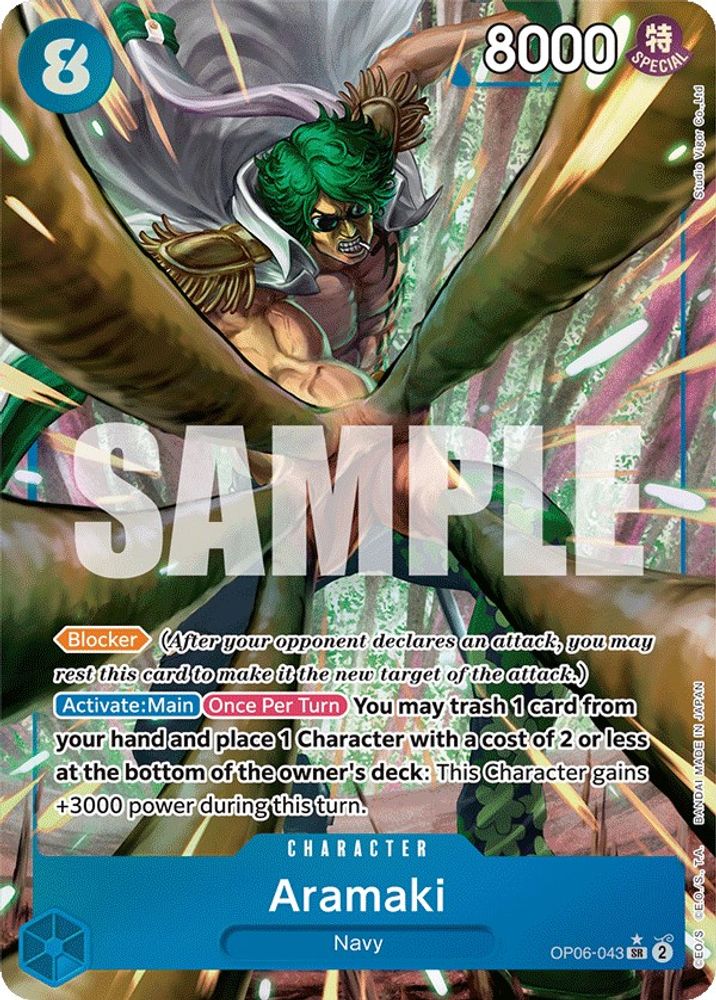 Aramaki [Alternate Art] OP06-043 One Piece Card Game