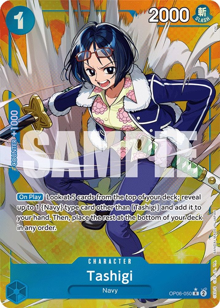 Tashigi [Alternate Art] OP06-050 One Piece Card Game