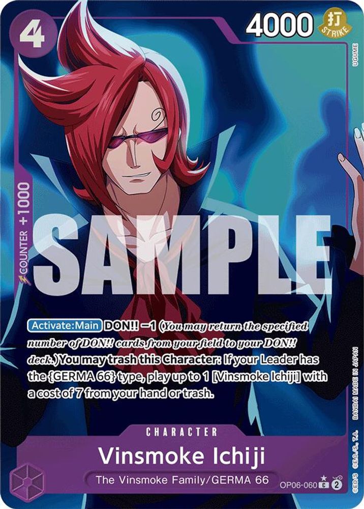 Vinsmoke Ichiji [Full Art PRB01] OP06-060 One Piece Card Game